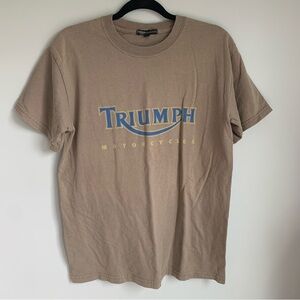 Vintage Triumph Men's Brown T-shirt